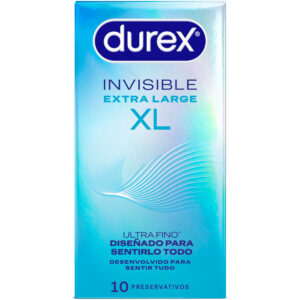 POTENTE - DUREX - PRESERVATIVOS INVISÍVEIS XL 10 UNIDADES