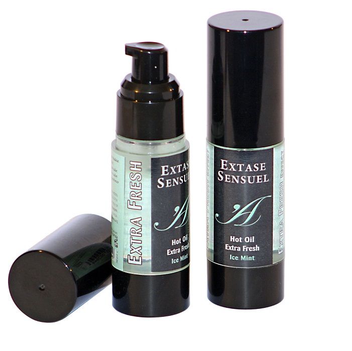 POTENTE - EXTASE SENSUAL - ÓLEO DE MASSAGEM COM EFEITO GELO EXTRA FRESCO 30 ML