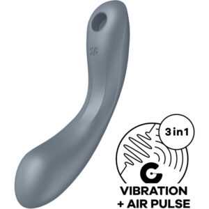 POTENTE - SATISFYER - CURVE TRINITY 1 AIR PULSE VIBRATION GREY