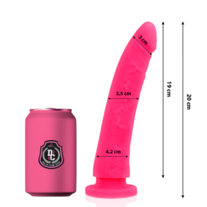 POTENTE - DELTA CLUB -TOYS DILDO MÉDICO ROSA SILICONE 20 CM -O- 4 CM