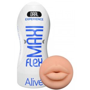 POTENTE - ALIVE - MAXI FLEX MASTURBADOR MASCULINO ORAL TAMANHO L