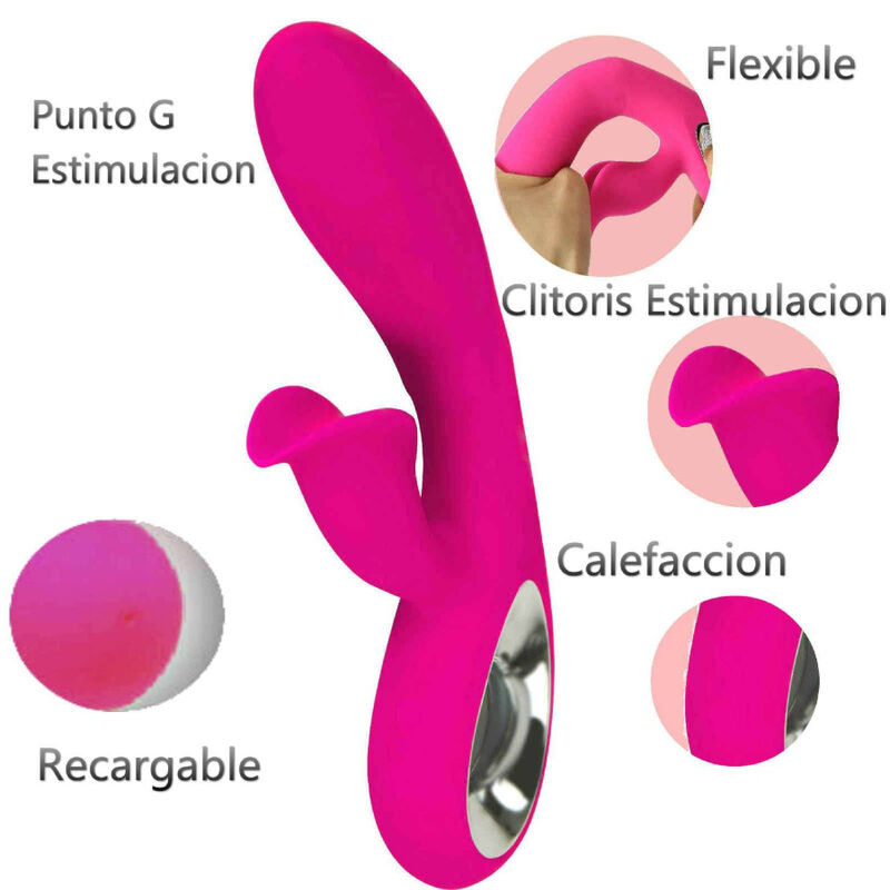 POTENTE - ARMONY - VIBRADOR DARO E ESTIMULADOR DE ANEL DE PUXAO FÚCSIA