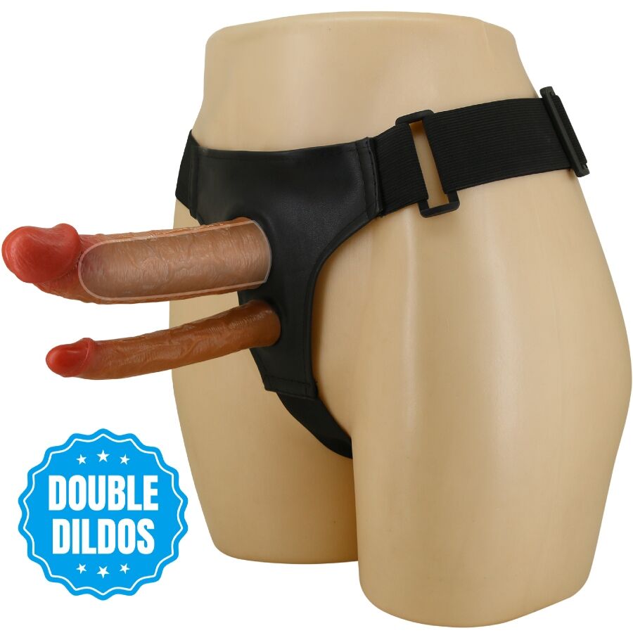 POTENTE - PRETTY LOVE - KEAVEN HARNESS BRIEFS DUPLO DILDO UNIVERSAL E CONFORTÁVEL