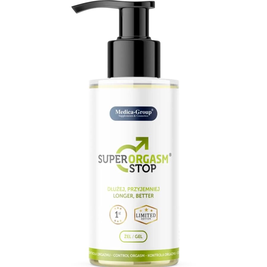 POTENTE - MEDICA GROUP - SUPER ORGASM STOP GEL ÍNTIMO PARA HOMENS 150 ML