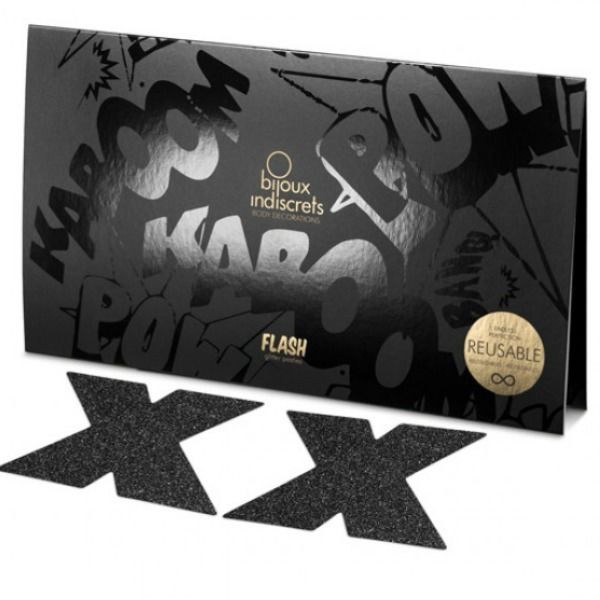 BIJOUX - INDISCRETS NIPPLE CAPS FLASH CROSS PRETO - Image 3