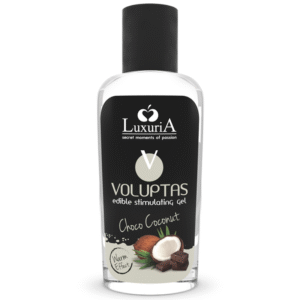 POTENTE - INTIMATELINE LUXURIA - VOLUPTAS GEL DE MASSAGEM COMESTÍVEL EFEITO AQUECEDOR - COCO E CREME 100 ML