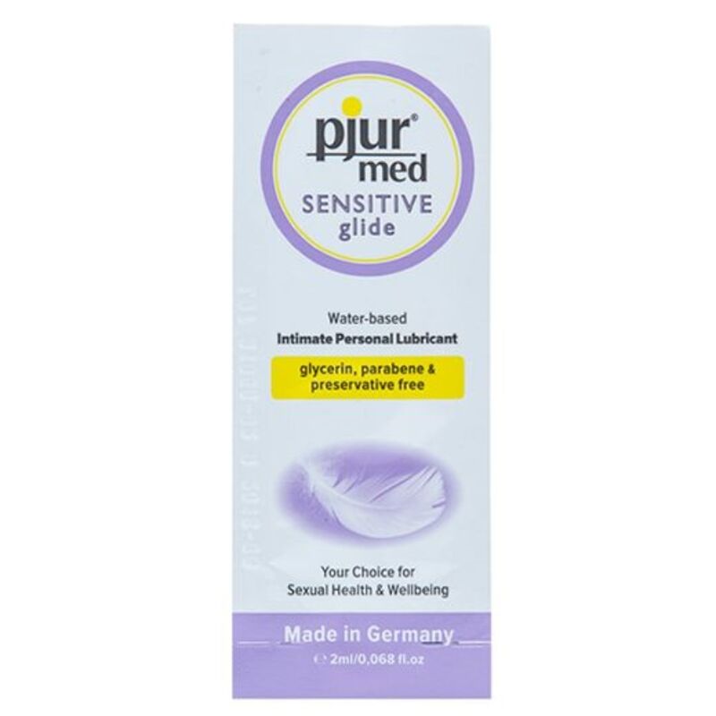 POTENTE - PJUR - MED SENSITIVE GLIDE LUBRIFICANTE BASE DE GUA 2 ML