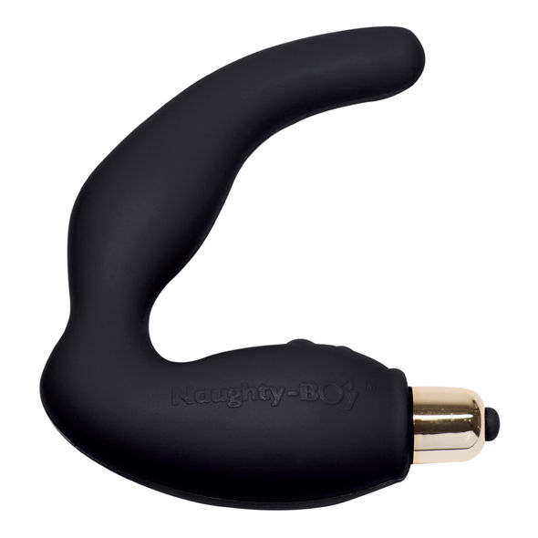POTENTE - ROCKS-OFF - NAUGHTY-BOY MASCULINO G-SPOT MASSAGER 7 V PRETO