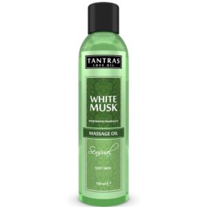 POTENTE - INTIMATELINE - TANTRAS LOVE OIL MUSK BRANCO 150 ML