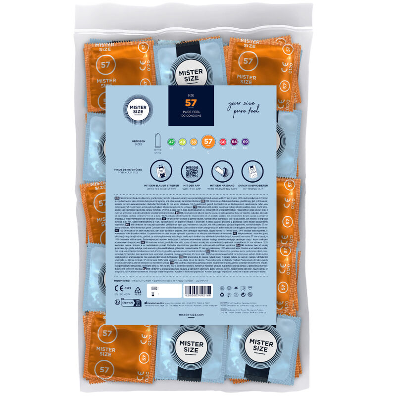 MISTER SIZE - PRESERVATIVO TAMANHO L 57 MM (100 UNIDADES) - Image 2