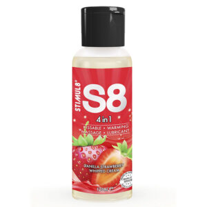 POTENTE - STIMUL8 - S8 LUBRIFICANTE 4 EM 1 DE SOBREMESA DE MORANGO 125 ML