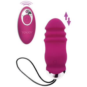 POTENTE - TOYJOY - FELICIDADE SUNN SIDE PARA CIMA E PARA BAIXO VIBRADOR FÚCSIA CONTROLE REMOTO