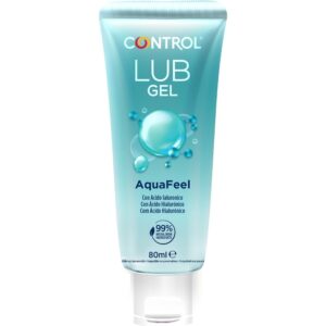 POTENTE - CONTROL - LUBRIFICANTE AQUAFEEL COM ÁCIDO HIALURÔNICO 80 ML