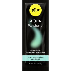 POTENTE - PJUR - LUBRIFICANTE À BASE DE ÁGUA AQUA PANTHENOL 2 ML