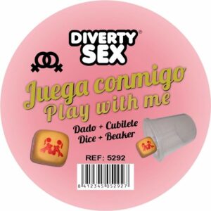 POTENTE - DIABLO PICANTE - DADOS DOURADOS DUROS COM POSIÇÕES DE MULHERES E CUBO