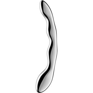 POTENTE - SATISFYER - COSMIC CREST 2 DILDO DE AÇO INOXIDÁVEL COM DUAS EXTREMIDADES