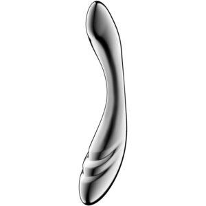 POTENTE - SATISFYER - PURE GRAVITY 3 DILDO DE AÇO INOXIDÁVEL COM DUAS EXTREMIDADES