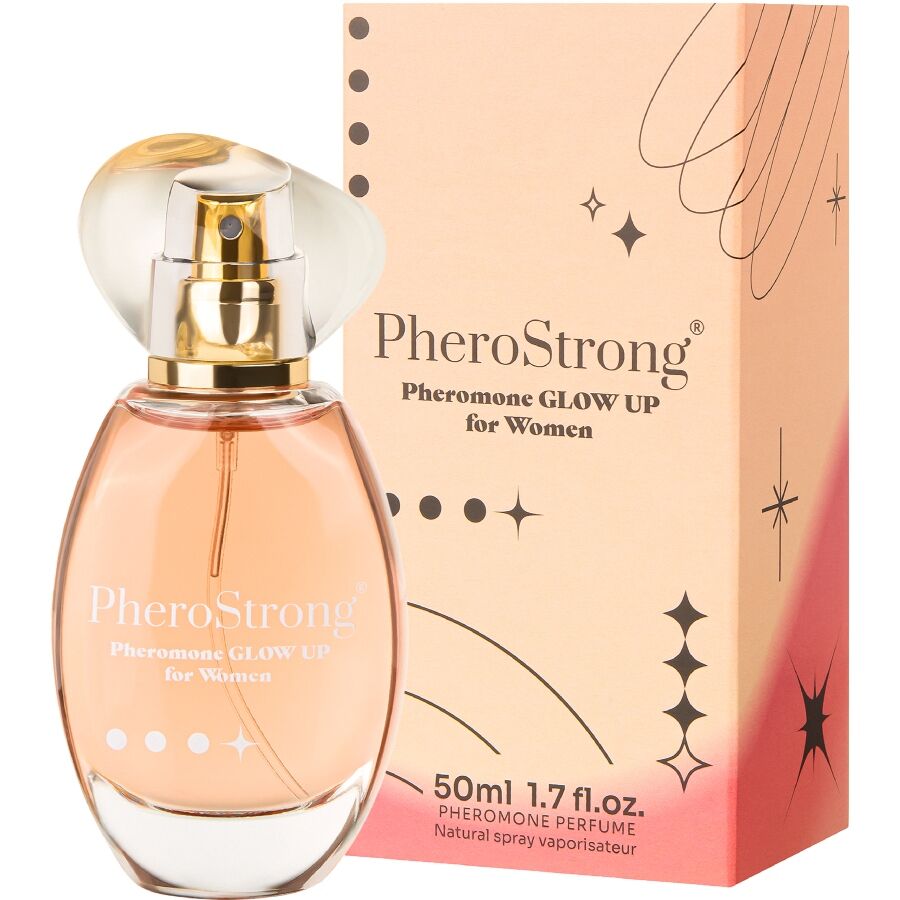 POTENTE - PHEROSTRONG - PERFUME DE FEROMÔNIOS GLOW UP PARA MULHERES 50 ML