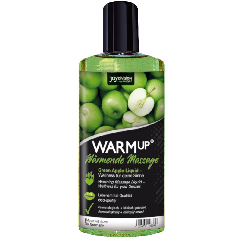 POTENTE - JOYDIVISION WARMUP - ÓLEO DE MASSAGEM MAÇÃ VERDE WARMUP - 150 ML
