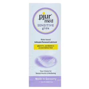 POTENTE - PJUR - MED SENSITIVE GLIDE LUBRIFICANTE BASE DE GUA 2 ML