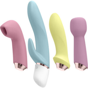 POTENTE - SATISFYER - MARVELOUS FOUR CONJUNTO VIBRADOR E PULSO DE AR