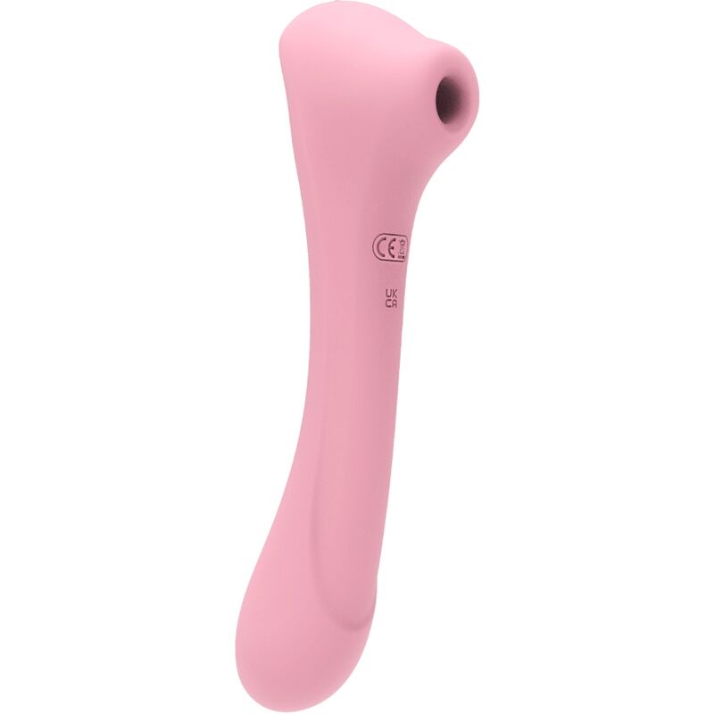 POTENTE - FEMINTIMATE - MASSAGEADOR DAISY SUCÇÃO E VIBRADOR ROSA
