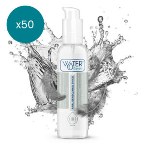POTENTE - WATERFEEL - LUBRIFICANTE ANAL 150 ML PACK 50 UNIDADES
