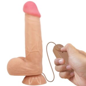 POTENTE - PRETTY LOVE - SÉRIE SLIDING SKIN DILDO REALÍSTICO COM VENTOSA DESLIZANTE PELE CONTROLO REMOTO CARNE 21