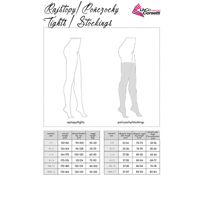 LIVCO CORSETTI FASHION - LOLIWIA LC19330 MEIA PRETA TAMANHO ÚNICO - Image 3