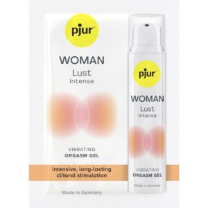 POTENTE - PJUR - GEL VIBRATÓRIO INTENSO WOMAN LUST DOSE ÚNICA PARA ORGASMO 1