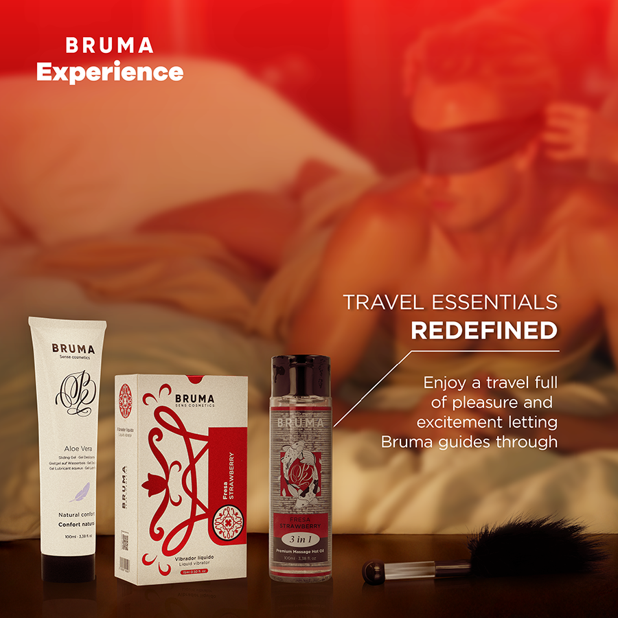 BRUMA XPERIENCE - KIT DE TENTAÇÃO VIBRO-ORGÁSMICA DE MORANGO DOCE - Image 3