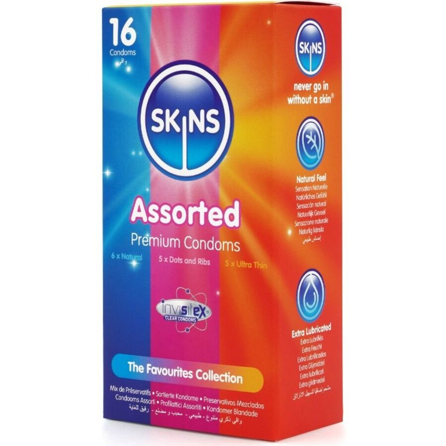 SKINS - PACOTE COM 16 PRESERVATIVOS PREMIUM VARIADOS - Image 2