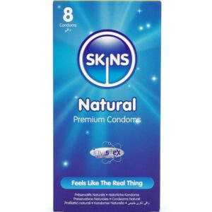 POTENTE - SKINS - PRESERVATIVOS NATURAIS PREMIUM PACOTE 8