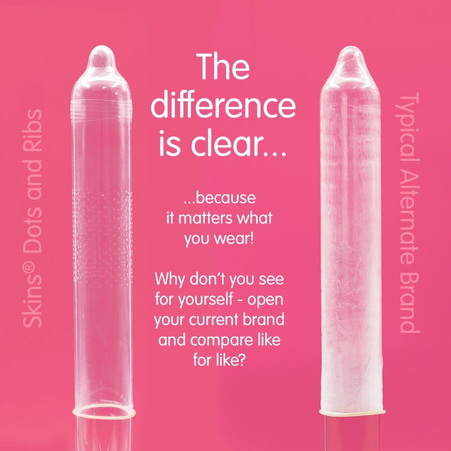 SKINS - DOTS & RIBS PREMIUM PRESERVATIVOS PACOTE 4 - Image 3