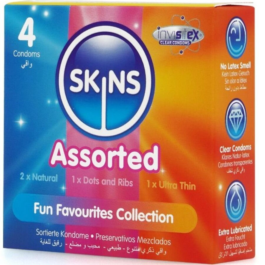 SKINS - PACOTE COM 4 PRESERVATIVOS PREMIUM VARIADOS - Image 2