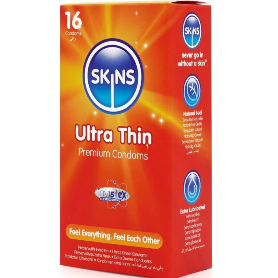 SKINS - PRESERVATIVOS ULTRA FINOS PREMIUM PACOTE COM 16 - Image 2