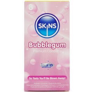 POTENTE - SKINS - PRESERVATIVOS BUBBLEGUM PREMIUM PACOTE 8