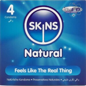 POTENTE - SKINS - PRESERVATIVOS NATURAIS PREMIUM PACOTE 4