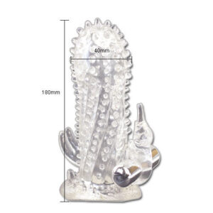 POTENTE - BAILE - BRAVE MAN COELHO VIBRADOR EXTENSO DE PÉNIS