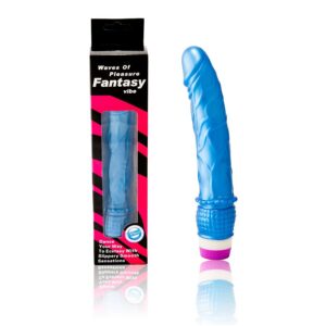 POTENTE - BAILE - VIBRADOR WAVES OF PLEASURE 23 CM AZUL