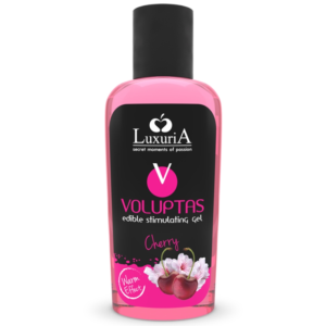 POTENTE - INTIMATELINE LUXURIA - VOLUPTAS GEL DE MASSAGEM COMESTÍVEL EFEITO AQUECEDOR - CEREJA 100 ML