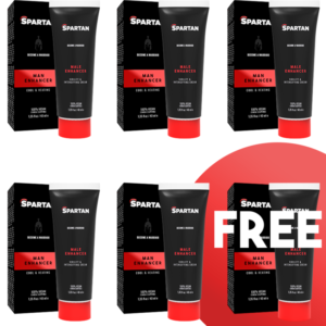 POTENTE - SPARTAN - GEL DE ERECÇÃO-ORGASMO-DURACION DE PAREJA 100% VEGANO 5+1 GRATIS