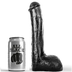 POTENTE - ALL BLACK - PENE REALISTA ANAL 23 CM