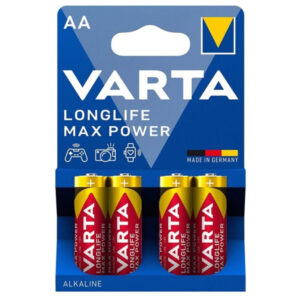 POTENTE - VARTA - BATERIA ALCALINA MAX POWER AA LR6 4 UNIDADES