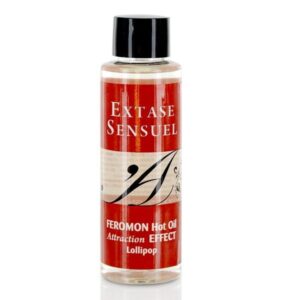 POTENTE - EXTASE SENSUAL - ÓLEO DE MASSAGEM DE EFEITO DE CALOR COM FEROMONAS DE PIRULET 100 ML
