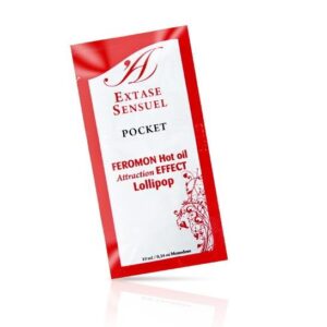 POTENTE - EXTASE SENSUAL - ÓLEO DE MASSAGEM COM FEROMONAS DE EFEITO CALOR PIRULITO 10 ML