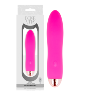 POTENTE - DOLCE VITA - VIBRADOR RECARREGÁVEL QUATRO PINK 7 VELOCIDADES