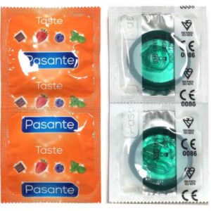 POTENTE - PASANTE - SACO DE PRESERVATIVOS SABOR HORTEL 144 UNIDADES