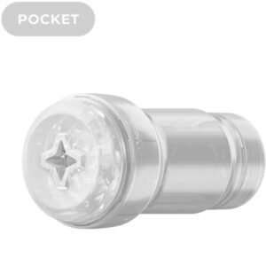 POTENTE - KIIROO - FEEL POCKET STROKER CRYSTAL POR KIIROO TRANSPARENTE