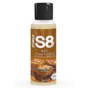 POTENTE - STIMUL8 - S8 LUBRIFICANTE 4 EM 1 DE SOBREMESA DE CHOCOLATE E CARAMELO SALGADO 125 ML